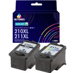 Replacement Canon 210XL 211XL Ink Cartridge 2-Pack - High Yield (1 PG-210XL Black & 1 CL-211XL Tri-color)