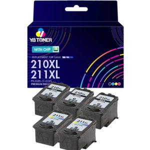 Canon 210XL 211XL Ink Cartridge 5-Pack