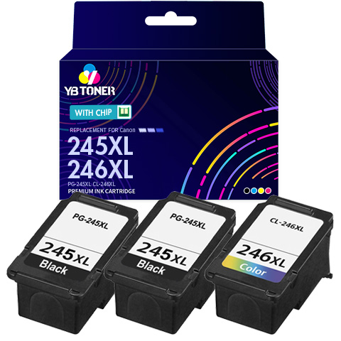 Canon 245XL 246XL Ink Combo Pack of 3