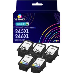 Canon 245XL 246XL Ink Combo Pack of 5