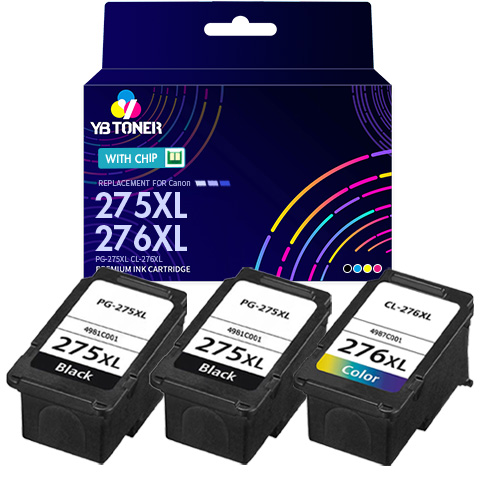 Canon PG-275XL CL-276XL Ink Cartridges 3-Pack