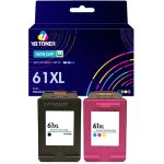 Replacement HP 61XL Ink Cartridge 2-Pack – High Yield (1 Black & 1 Tri-Color) – Firmware Safe