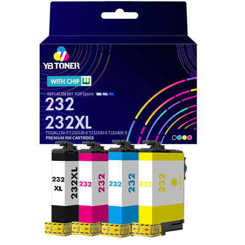 Epson 232XL Black & Epson 232 Color Ink Cartridges