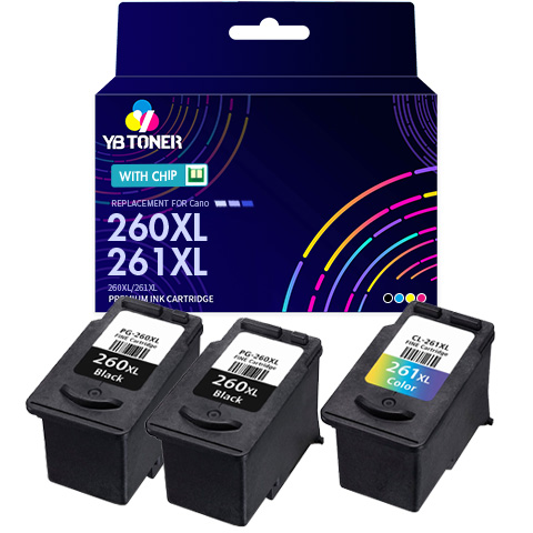 Canon ink 260XL 261XL cartridges 3-pack