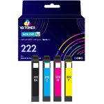 Compatible Epson 222 Ink Cartridges 4-Pack - Standard Yield
