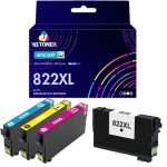 Compatible Epson 822XL Ink 4-Pack - High Yield: 1 Black, 1 Cyan, 1 Magenta, 1 Yellow