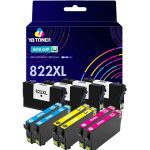 Compatible Epson Ink 822XL Combo Pack of 10 - High Yield: 4 Black, 2 Cyan, 2 Magenta, 2 Yellow