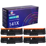 HP 141X Black Toner Cartridge 4-Pack