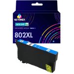 Compatible Epson 802XL Cyan Ink Cartridge (T802XL220) - High Yield