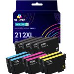 Compatible Epson 212XL Cartridges 10-Pack - High Yield: 4 Black, 2 Cyan, 2 Magenta, 2 Yellow