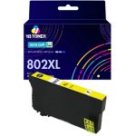 Compatible Epson 802XL Yellow Ink Cartridge (T802XL420) - High Yield