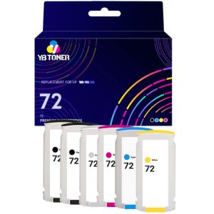 HP 72 ink cartridges 6-pack