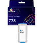 Compatible HP 728 Cyan Ink Cartridge - F9J67A - Standard Yield