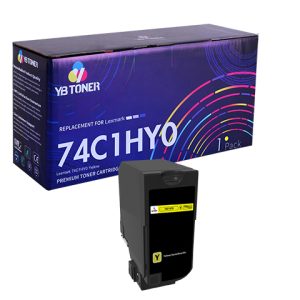 Lexmark 74C1HY0 Yellow Toner