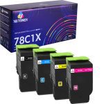 Compatible Lexmark 781X Toner Set - 78C1XK0 78C1XC0 78C1XY0 78C1XM0 - High Yield