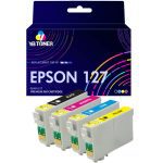 Compatible Epson 127 Ink Cartridge Combo Pack of 4- KCMY - High Yield