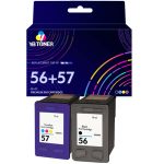 Compatible HP 56/57 Black and Tri-Color Ink Cartridge (Multi-Pack) - High Yield