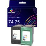 Compatible HP 74/75 Black and Tri-Color Ink Cartridge (Multi-Pack)