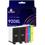 Compatible HP 920XL Ink Cartridge Combo Pack of 5 - 2BK+CMY - High Yield