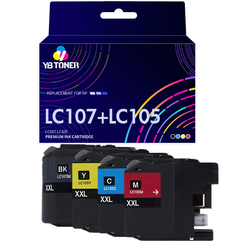 Brother LC107/105 ink cartridges 4-pack