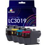 Compatible Brother LC3019 Ink Cartridge Combo Pack of 4 - Super High Yield