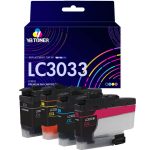 Compatible Brother LC3033 Ink Cartridge Combo Pack of 4 - Super High Yield