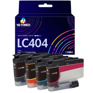 Brother LC404 ink cartridges 4-pack