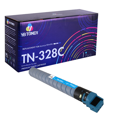 Konica Minolta TN328C Cyan Toner