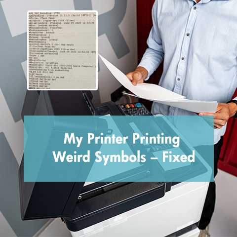 Printer Printing Weird Symbols