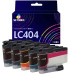 Compatible Brother LC404 Ink Cartridge Combo Pack of 5 - Standard Yield