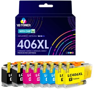 Brother LC406XL Ink Cartridges 8-Pack