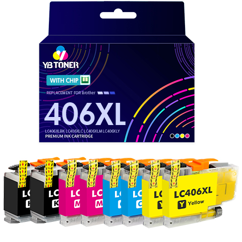 Brother LC406XL Ink Cartridges 8-Pack