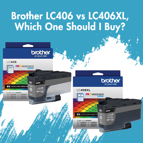 Brother LC406 vs LC406XL