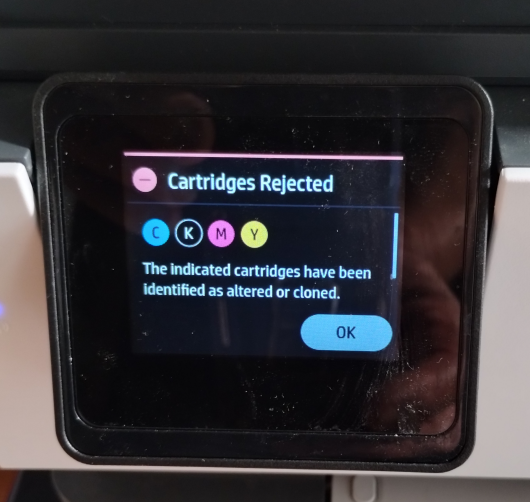 How to Fix HP+ Printer "Cartridges Rejected" Error?