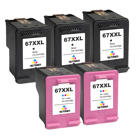 HP 67XXL Cartridge Combo Pack of 5