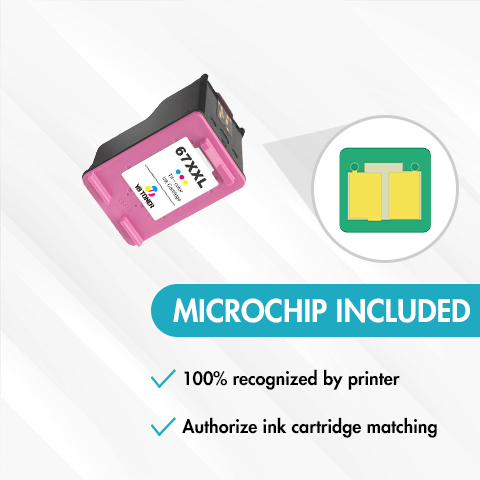 HP 67XXL color ink cartridge reliable performance
