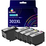 Compatible Epson 302XL Ink Cartridge 5 Pack - High Yield - Photo Black + KCMY