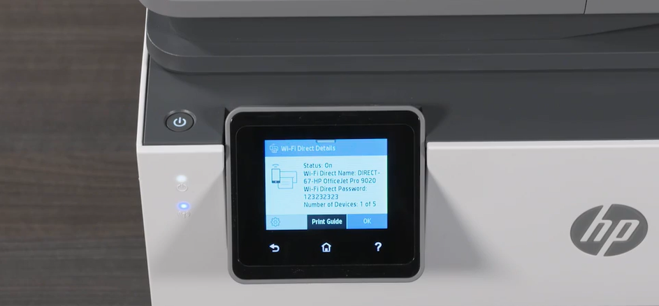 Wi-Fi Direct on HP Printer