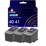 Compatible Canon CL-41 PG-40 Ink Cartridges - 3 Pack