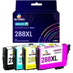 Epson 288XL Ink Cartridges Combo Pack of 4 - High Yield