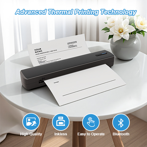 YC80 Inkless Portable Thermal Printer