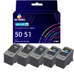 Canon PG-50 CL-51 Combo Pack of 5 (Canon Ink 50 and 51)