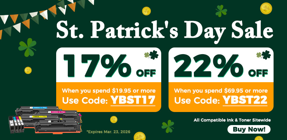 St. Patrick's Day Sale from YB Toner