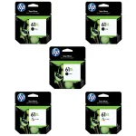 Original HP 61XL Ink Cartridges 5-Pack - High Yield - 3 Black & 2 Tri-Color