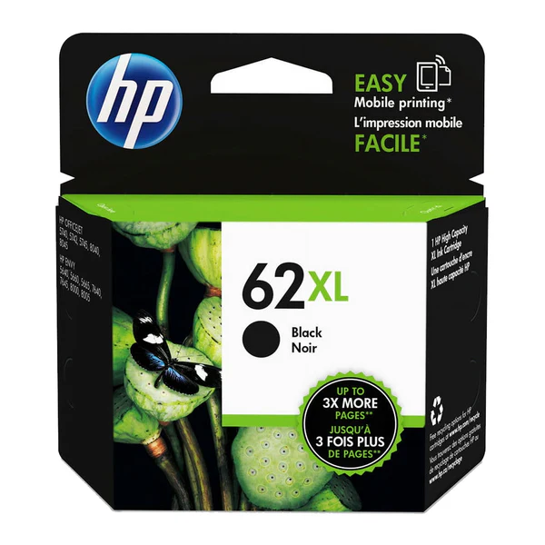 Original HP 62 62XL Black Ink Cartridge