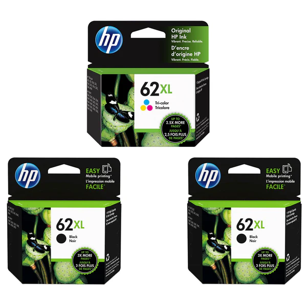 Original HP 62 62XL Ink Cartridges