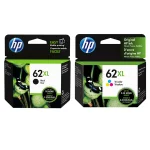 Original HP 62XL Ink Cartridge Combo Pack of 2 - High Yield - 1 Black & 1 Tri-Color