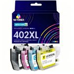 Compatible Brother LC402XL Ink Cartridge 4-Pack – High Yield