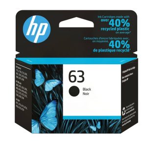 HP 63 black ink cartridge