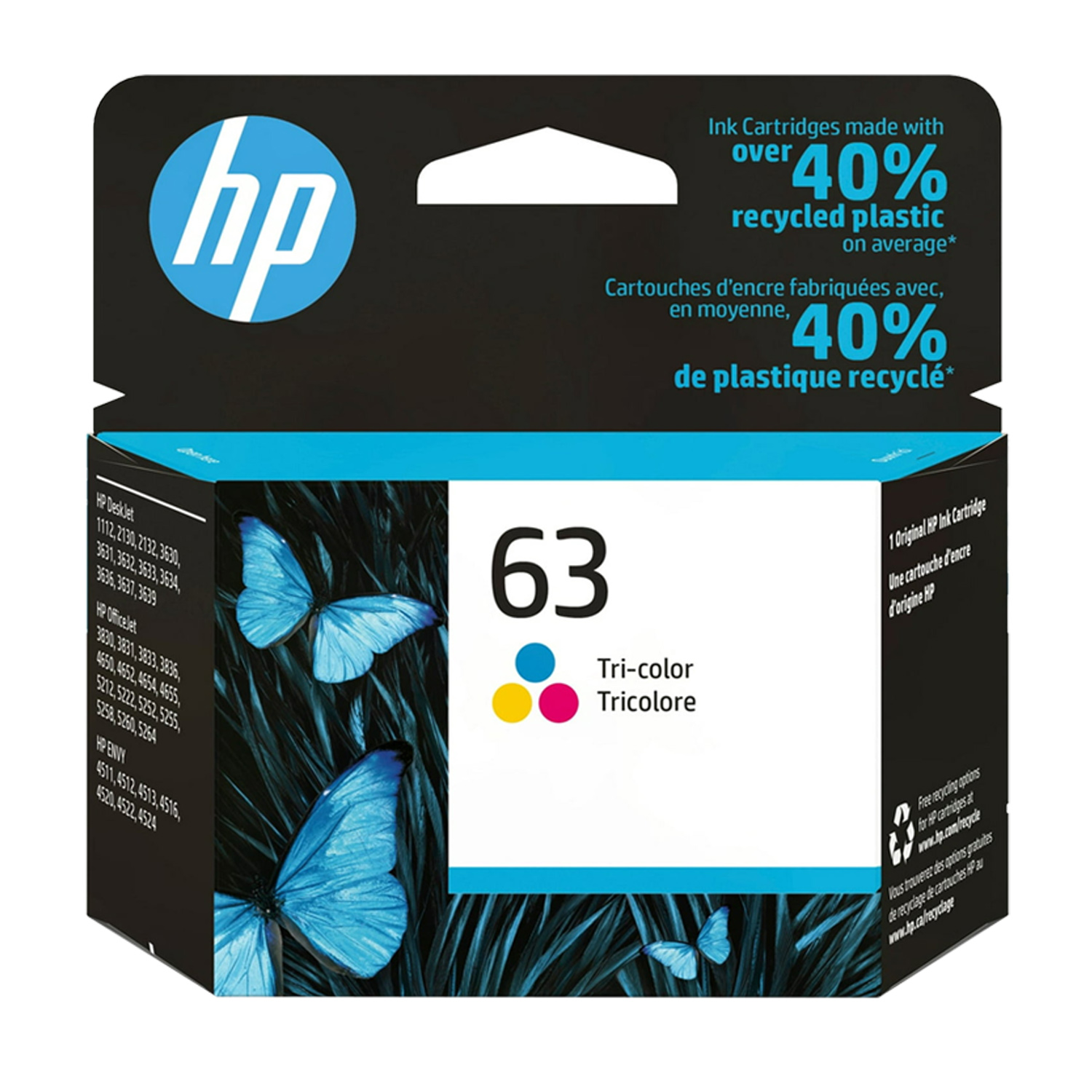 HP 63 color ink cartridge